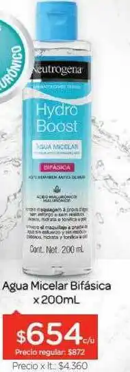 Farmacity Agua Micelar Bifásica x 200ml oferta