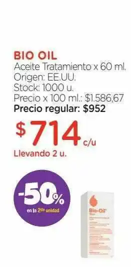 Farmacity Bio Oil Aceite Tratamento x 60ml oferta