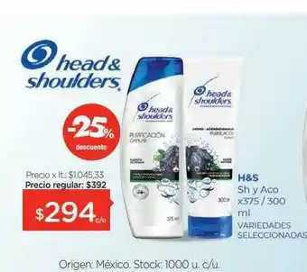 Farmacity H&s Sh Y Aco -25% Descuento oferta