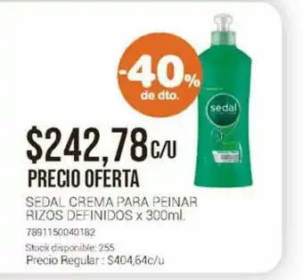 La Santé Sedal Crema Para Peinar Rizos Definidos x 300ml oferta