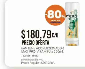 Pantene Acondicioandor Max Pro-v Bambú x 200ml