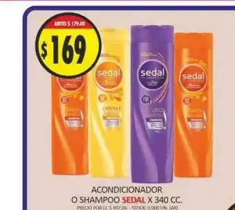 Acondicionador O Shampoo Sedal x 340cc