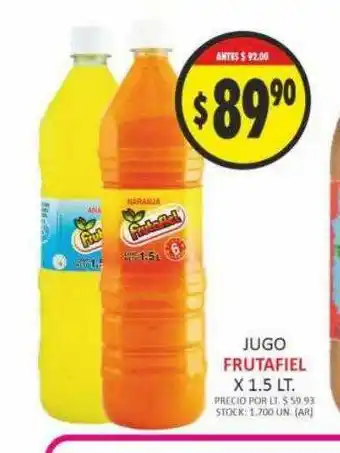 Supermercados Becerra Jugo Frutafiel x 1.5lt oferta