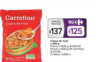 Carrefour Copos De Maiz oferta