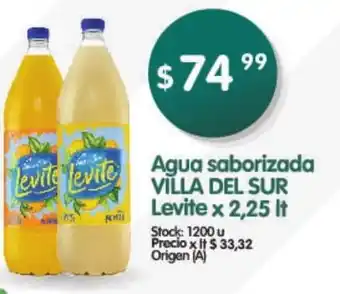 Supermercados Buenos Días Levite Agua saborizada Villa Del Sur 2,25lt oferta