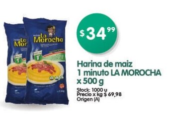 Supermercados Buenos Días La Morocha Harina de maiz 1 minuto x 500g oferta