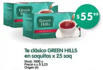 Supermercados Buenos Días Green Hills Te clásico en saquitos x 25saq oferta