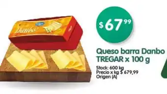 Supermercados Buenos Días Tregar Queso barra Danbo 100g oferta
