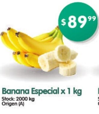 Supermercados Buenos Días Banana Especial x 1kg oferta