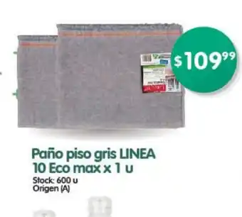 Supermercados Buenos Días Linea Paño piso gris 10 Eco max 1 u oferta
