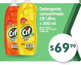 Supermercados Buenos Días CIF Ultra Detergente concentrado 300ml oferta