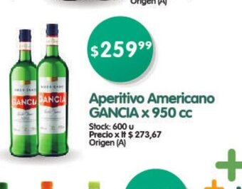 Supermercados Buenos Días Gancia Aperitivo Americano 950cc oferta