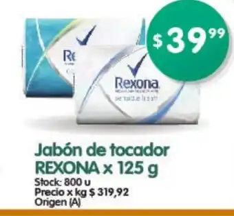 Supermercados Buenos Días Rexona Jabón de Tocador 125g oferta