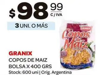 Carrefour Maxi Granix Copos De Maiz Bolsa x 400grs oferta