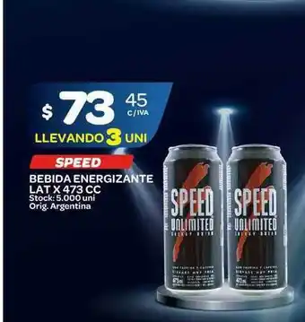 Carrefour Maxi Speed Bebida Energizante Lat x 473cc oferta