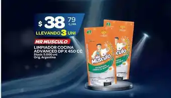 Carrefour Maxi Mr Musculo Limpiador Cocina Advanced DP x 450cc oferta