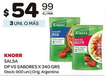 Carrefour Maxi Knorr Salsa Dp x 340grs oferta