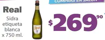 Actual Supermercados Real Sidra Etiqueta Blanca x 750 ml oferta