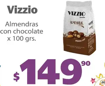 Actual Supermercados Vizzio Almendras con Chocolate x 100 grs oferta