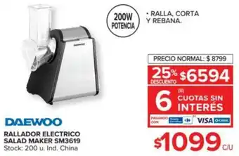Carrefour Daewoo Rallador Electrico Salad Maker SM3619 oferta