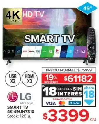 Carrefour Smart TV 4K 49UN7310 oferta