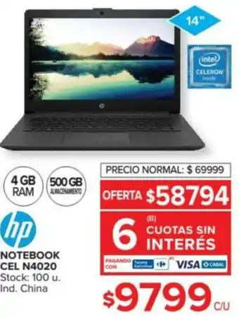 Carrefour HP Notebook Cel N4020 oferta