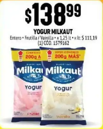 Makro Milkaut Yogur x 1.25lt oferta