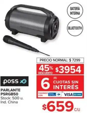 Carrefour Poss Parlante PSRGB50 oferta