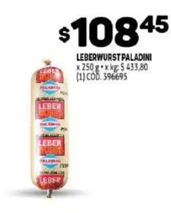 Makro Paladini Leberwurst x 250g oferta