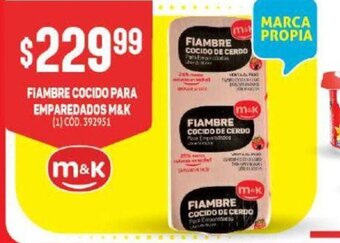 Makro M&K Fiambre Cocido Para Emparedados oferta