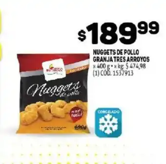 Makro Nuggets De Pollo Granja Tres Arroyos x 400g oferta