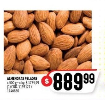 Almendras Peladas x 500g