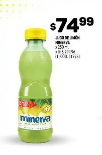 Makro Minerva Jugo De Limón x 250ml oferta
