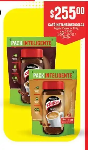 Makro Nescafé Dolca Café Instantáneo x 170g oferta