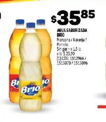 Makro Brio Agua Saborizada Sin gas x 1.5lt oferta