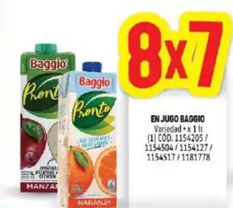 Makro Baggio En Jugo x 1lt oferta
