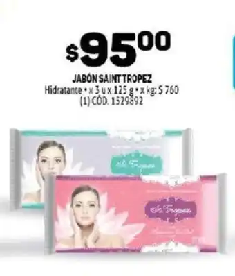 Makro Saint Tropez Jabón x 3 u x 125g oferta