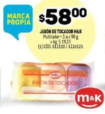 Makro M&K Jabón De Tocador 3 u x 90g oferta