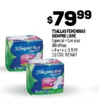 Makro Siempre Libre Toallas Femeninas x 8u oferta