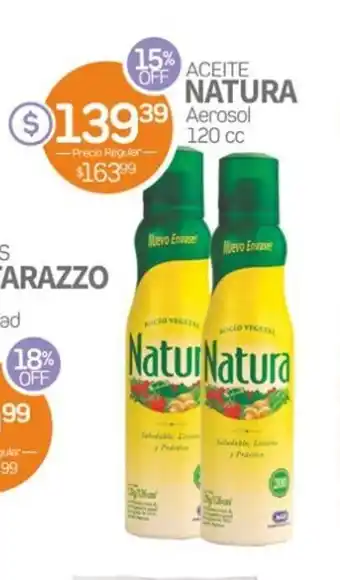 Alvear Natura Aceite Aerosol 120cc oferta