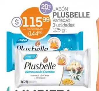 Plusbelle Jabón Variedad 3 unidades 125gr.