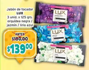 Lux Jabón de tocador 3 unid. x 125grs.