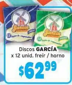 García Discos x 12 unid. freír / horno