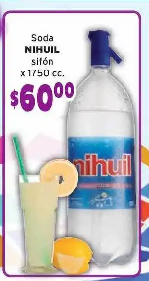 El Solar Supermercados Nihuil Soda Sifón x 1750cc oferta