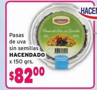 El Solar Supermercados Hacendado Pasas De Uva Sin Semillas x 150grs. oferta