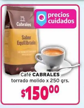 Cabrales Café Torrado Molido x 250grs.