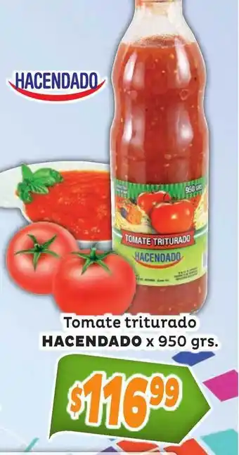 Hacendado Tomate triturado x 950grs.