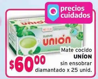 El Solar Supermercados Uníon Mate cocido sin ensobrar diamantado x 25 unid. oferta