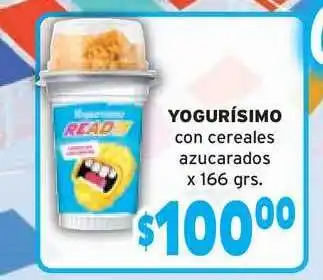 Yogurísimo con cereales azucarados x 166grs.