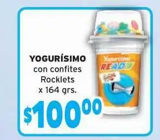 El Solar Supermercados Yogurísimo con confites Rocklets x 164grs. oferta